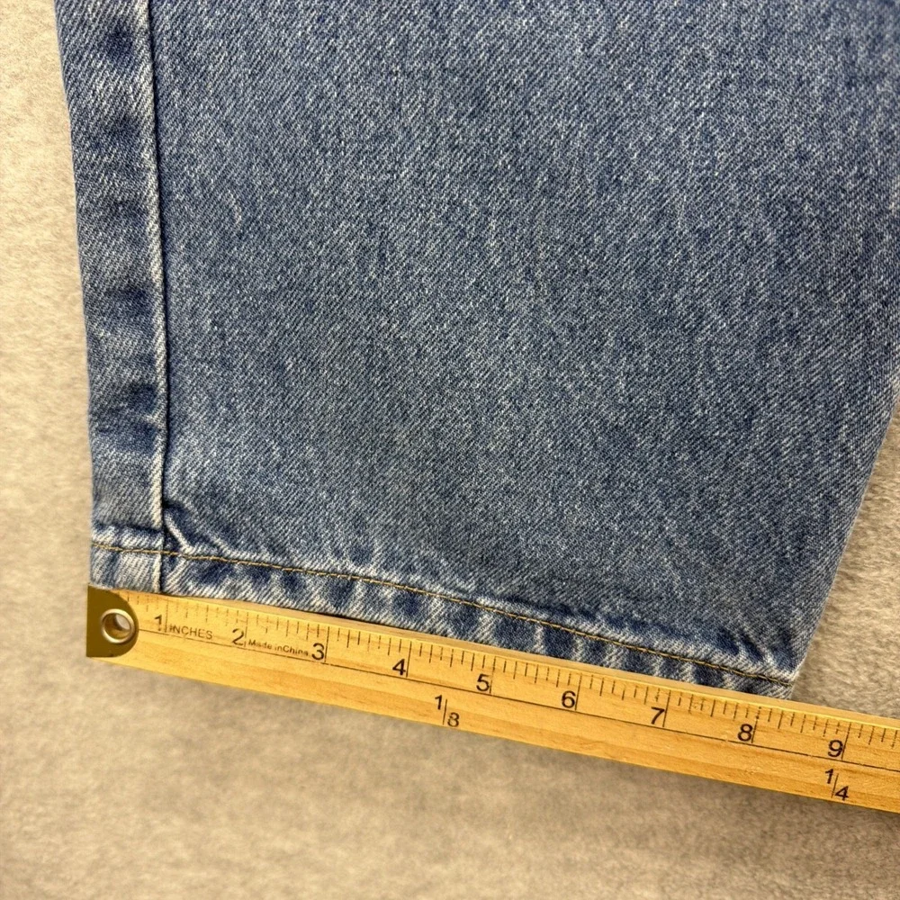 Carhartt Jeans Mens 46x34 Blue Denim Pant B18 DST Straight Traditional Taper NEW